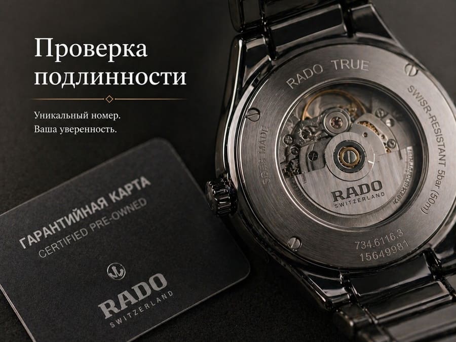 Макро-фото керамической детали часов с объяснением разницы между сколом и царапиной.