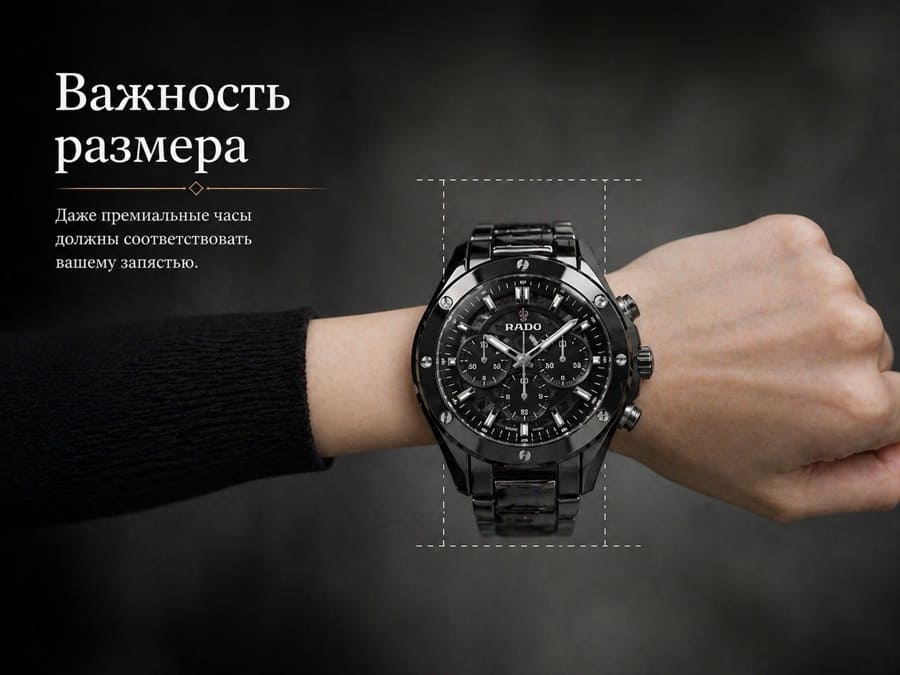 Концептуальный постер с вопросительным знаком из часовых звеньев и темой мифов о керамике.