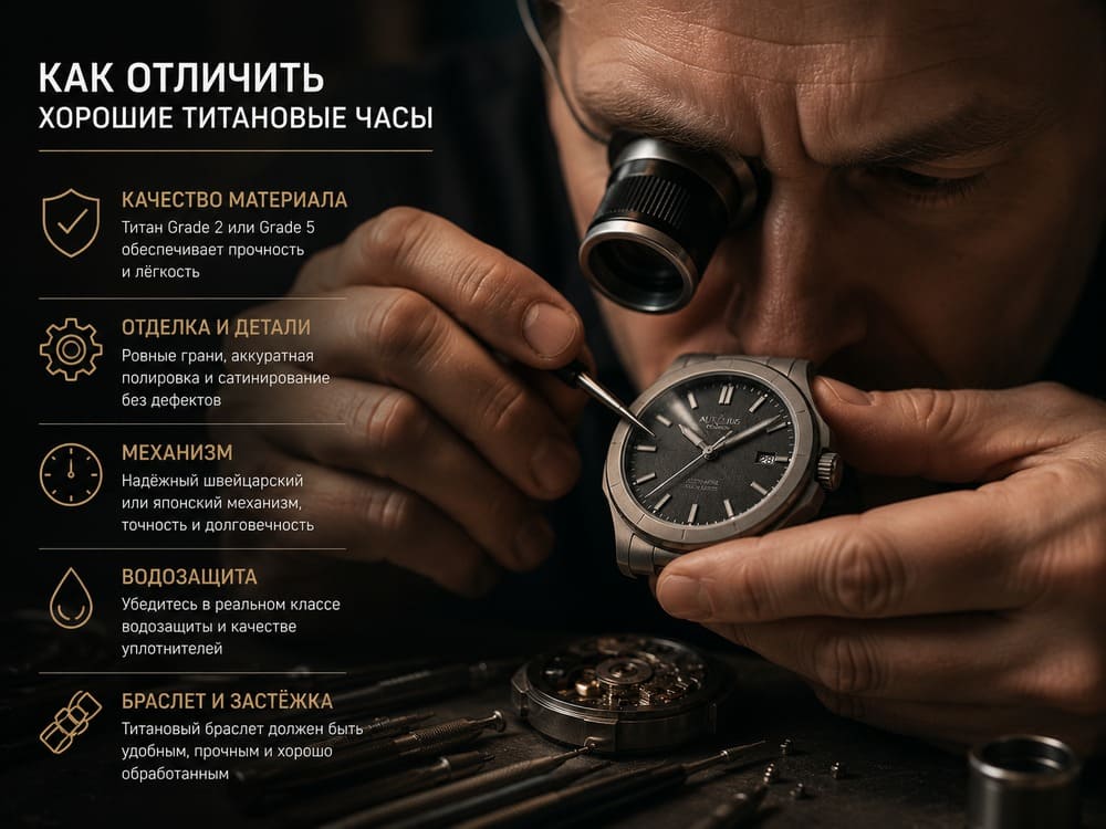 Как отличить хорошие титановые часы от просто дорогих