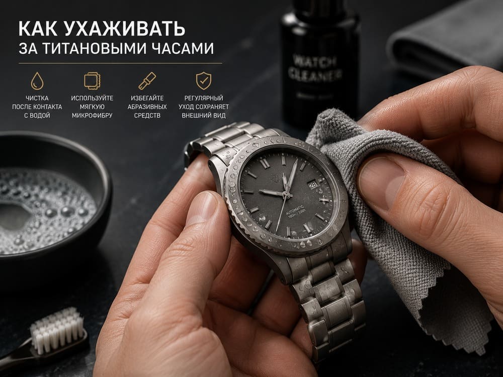 Как ухаживать за титановыми часами