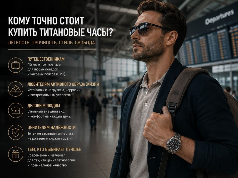 Кому точно стоит купить титановые часы